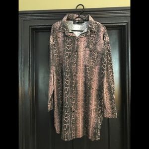 Missguided Pink Leopard Dress Brand New Sz 2